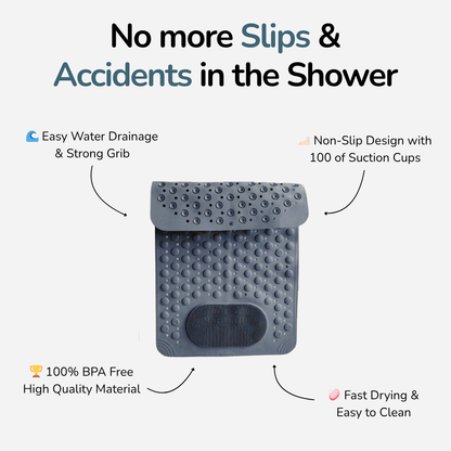 Flenura Non-Slip Shower Mat